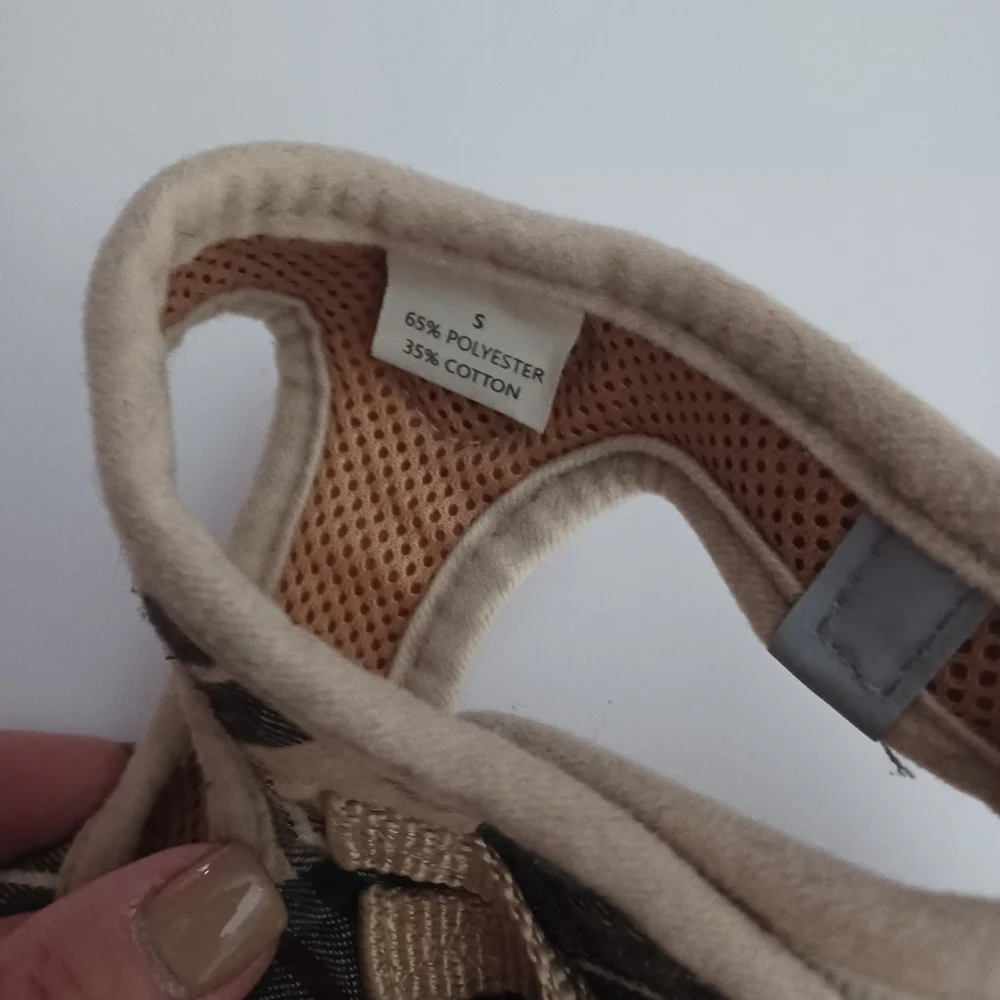 Pup Tech Burberry Look Harness + Leash Sz S